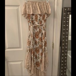 🌿 Boho Maxi dress strapless